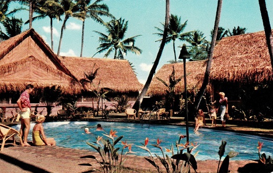 Kaiser Burns Hotel Hawaiian Village Postcard Photo