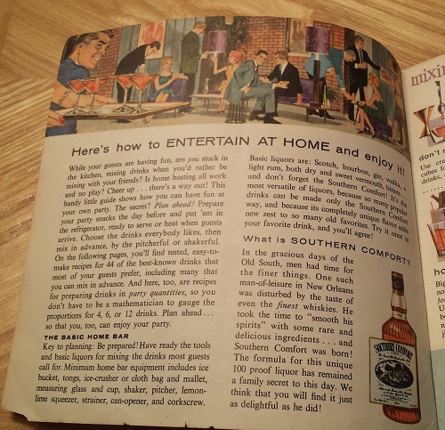 Southern Comfort Booklet Inside Page